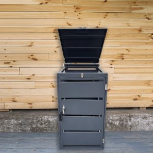 Wheelie Bin Steel Storage Shed (1 Bin Storage Unit)