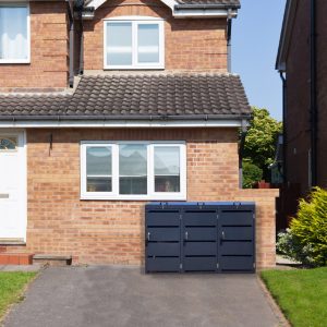 Wheelie Bin Steel Storage Shed (3 Bin Storage Unit)